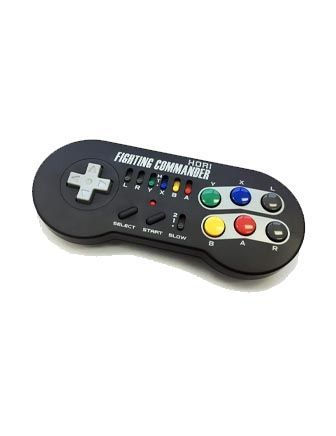 Hori Super Fighting Commander Wireless Controller Pad - Black
