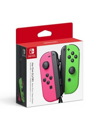 Splatoon 2’s Green And Pink Neon Switch Joy-con Controllers