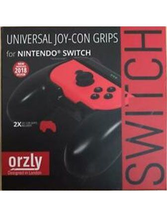 Orzly Universal Joy-con Grips 2x For Nintendo Switch -black