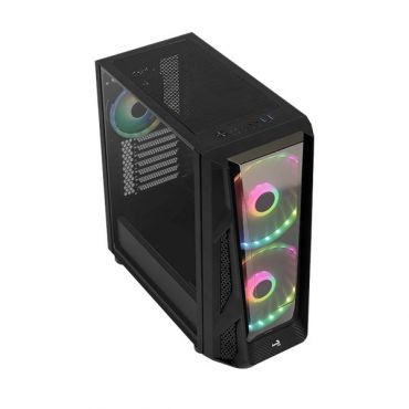 Aerocool Nighthawk Duo Mid Tower Case – Black