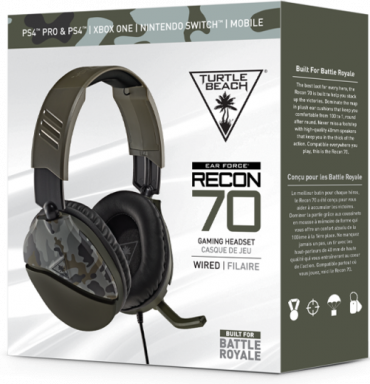 Ps4 Turtle Beach Recon 70 Wired Filaire - Green Camo - Black