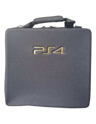 Ps4 Slim Console Leather Bag - Carbon Black