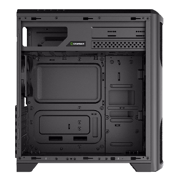 Gamemax Matrix Mid-tower Gaming Case - Black