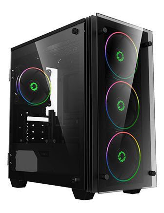 Gamemax H609 Mini Stratos Micro Gaming Tempered Glass Case 