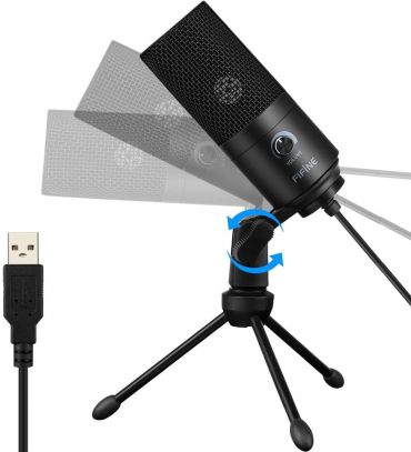 Fifine Usb Microphone Metel Condeser Recording Microphone For Pc, Mac And Ps4