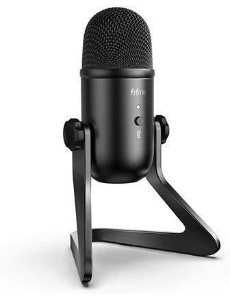 Fifine Usb Podcast Microphone For Recording Streamin - Black 