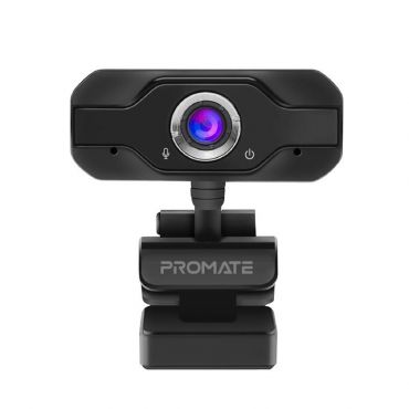 Promate Widescreen Full Hd Webcam With Noise Reduction Mic - Black