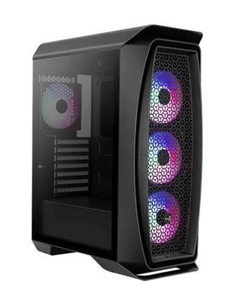 Aerocool Aero One Mid Tower Case /mesh Front Panel Glass Edition - Black