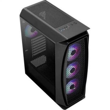 Aerocool Aero One Mid Tower Case /mesh Front Panel Glass Edition - Black