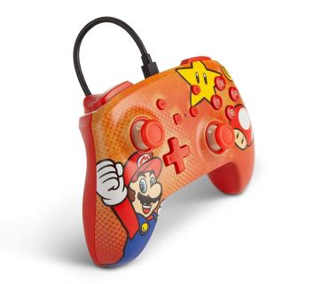 Powera Super Mario Enhanced Wired Controller - Golden M