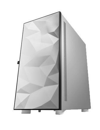 Darkflash Dlm21Computer Case With Door Opening Tempered Glass - White