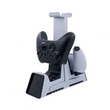 Jys - Magnetic Dual Charger For Ps5 / Xbox Series X / N. Switch Controller And Headphone Stand