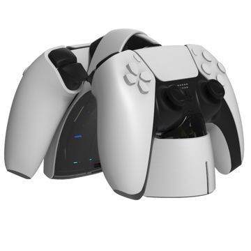 Dual Charging Dock For PS5 Controller - White