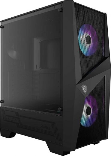 Msi Mag Forge 100r Mid Tower Gaming Case - Black