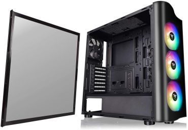 Thermaltake View 23tg Argb Gaming Case Built-in 3 X 120mm Rgb Fans - Black