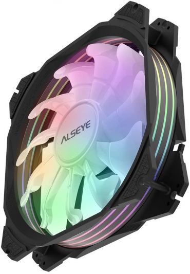 Alseye M120-p Kit Rgb Black 3fans 1 Kit Case Fan