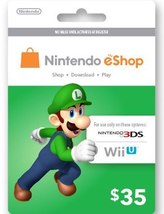 Nintendo Eshop $35 - Gift Card