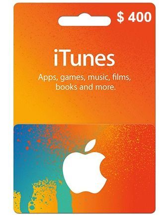 Apple Itunes Gift Card $400(U.s. Account) - Instant Sms Delivery