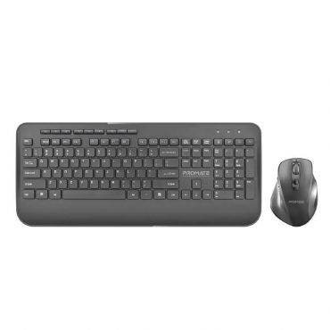 Promate Procombo-Full-size Wireless Keyboard & Mouse  - Black