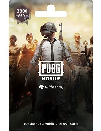 Pubg Mobile Game Point 3000 + 850 Uc