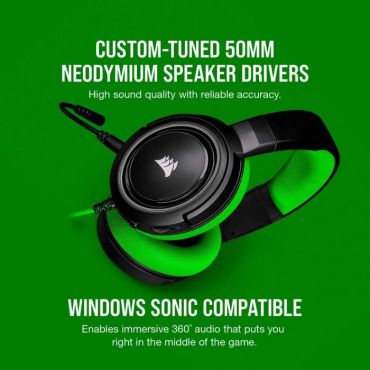 Corsair Hs35 Stereo Gaming Headset - Green